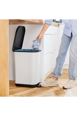 Ribo Pedallı Softclose Çöp Kutusu 35l - Beyaz