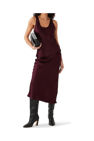 Anine Bing Kadınlar Için Şık Ve Rahat Kolsuz Bluz Burgundy