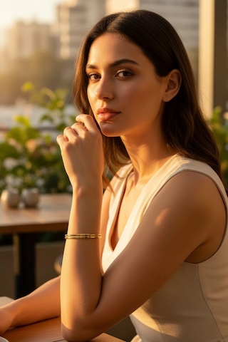 Altın İki Sıra Ajda Model Kelepçe Bilezik 39247773