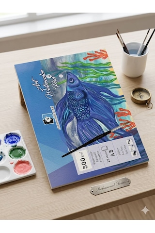 Alex.a3 300 Gr 12.li Spiralli Art Sulu Boya Defteri Alx-3923