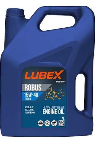 Lubex Robus Turbo 15W-40 Mineral Motor Yağı 3 x 7 L
