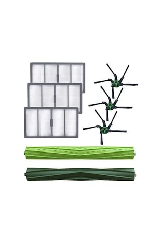 srfn ticaret Irobot Roomba S9 Robot Süpürge Uyumlu Fırça ve Filtre Seti (%100 Ithal A+ Kalite)