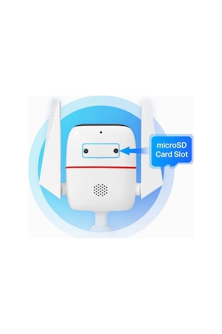 C310, 2k 3mp Dış Mekan Wi-fi/ethernet Güvenlik Kamerası, Hareket Algılama, Ip66 Su Geçirmez, 30m Gece Görüşü, Çift Yönlü Ses, Bulut/yerel Depolama, Sesli Ve Işıklı Alarm
