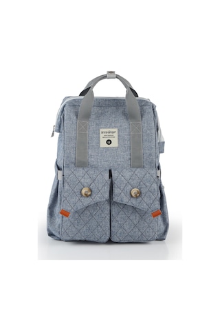 Teltree Bebek Çantası: Geniş Kapasiteli, Su Geçirmez, Pratik Taşıma İmkanı, Kot Mavi Mavi