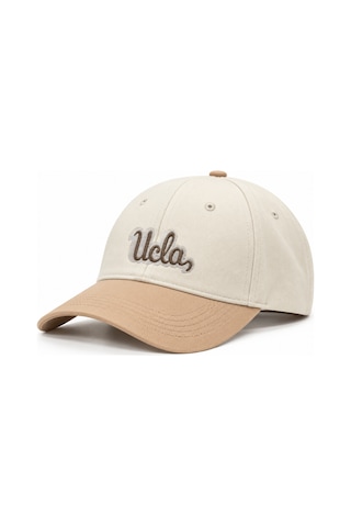 UCLA Rune Bej Baseball Cap Nakışlı Unisex Şapka