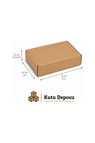 9.5x15x3.5 Cm E-ticaret Ve Kargo Kutusu Takı Kutusu 100 Adet
