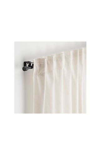 Ikea Bekräfta Perde Çubuğu Seti , Siyah, 120-210 Cm 19 Mm