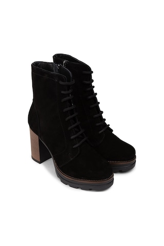 Deery Kadın Hakiki Süet Siyah Platform Bot - N7021zsyhc01 Siyah
