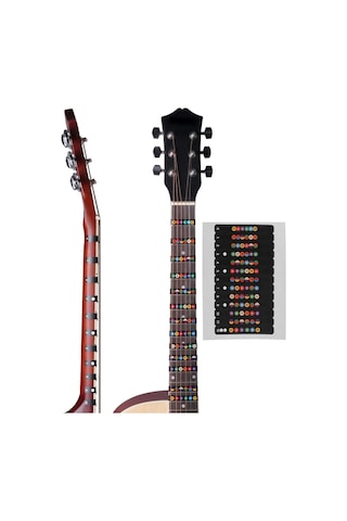 Tevdı Gitar İçin Eğitim Nota Çıkartmaları 91235985