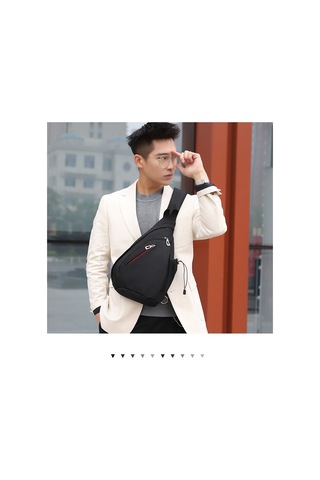 Pratik Ve Şık Çapraz Askılı Spor Çanta - Hafif Ve Fonksiyonel Günlük Kullanım İçin Dijital Depolama Alanı Gri