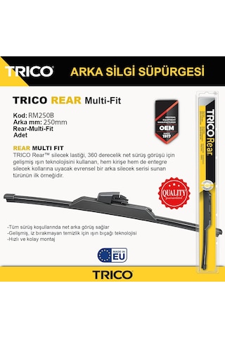Trico Multıfıt Arka Tek Silecek 250mm Rm250b