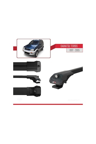 Daihatsu Terios 1997-2005 Arası İle Uyumlu Ace-1 Ara Atkı Tavan Barı Siyah