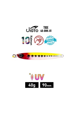 Jig, Zoka, Suni Yem, Glow Uv Metal Jig, 40gr 9cm Tide 40