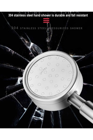 Suofeng Stainless Steel 304 Duş Başlığı, Zengin Su Akışı, Kolaysaklama Ve Kurulum, 1.5m Hortum Ve İğnesiz Tutucu İle Ev Otel Kullanıma Uygun Diğer