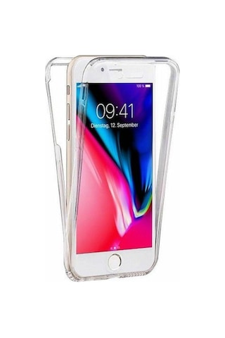 Apple Uyumlu iPhone 6_6S Plus 360 Derece Full Koruma Ön Arka Seffaf 500526094