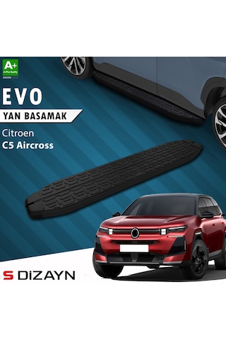 S-dizayn Citroen E-c5 Aircross Elektrikli Evo Siyah Yan Basamak 193 Cm 2024 Üzeri A+ Kalite