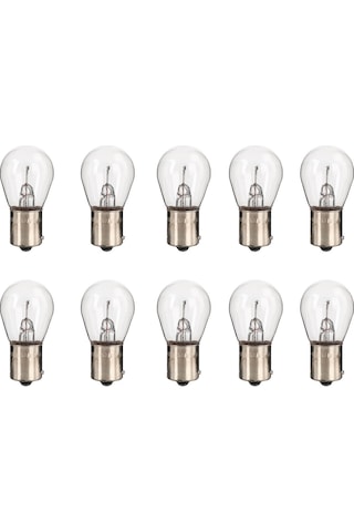10 Adet 12V P21W 93 Düz Tek Duy Stop Sinyal Ampul Standart Işık