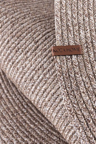 Cesta El Yapımı Örgü Natural Kilim 50x80 4013 Natural