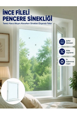 Shnstore Tek Kanatlı Cırt Bantlı Pencere Sinekliği Shntknd0720 Ev Ve Yaşam Ev Ve Yaşam Xml Sinek Perdesi Xml