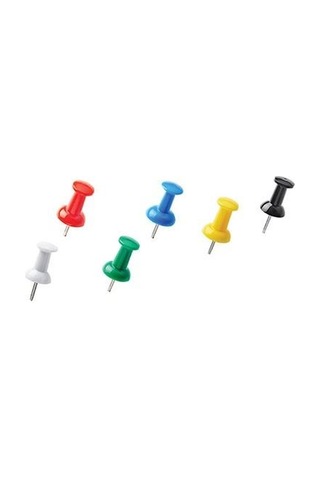 Harita Çivisi Pano İğnesi Mimaks Renkli Harita Çivisi 1 Paket