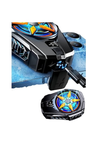 Sl-09 Telefon Ve Tablet Soğutucu Fan Işıklı Cep Telefonu Soğutma