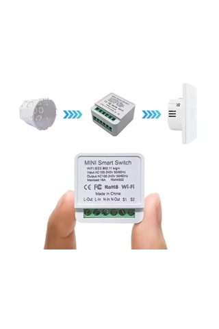 Tuya Destekli Akıllı Tekli Işık Anahtarı 1 Adet