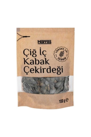 Çiğ İç Kabak Çekirdeği 4'lü Yüksek Lifli Sağlıklı Atıştırmalık 4 X 150 Gr