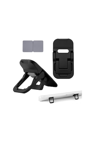 Ximistore9 Zinc Alloy İki Açıklı Klavye/notebook Stantı - Taşınabilir, Yüksekliği Ayarlanabilir, Kaymazsız, Siyah 1 Çift
