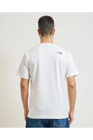 The North Face Mountain Line Erkek Beyaz Tişört Nf0a8guxfn41