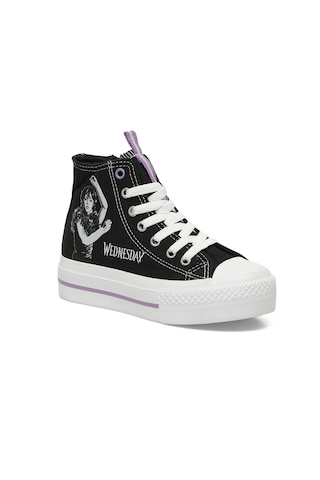Wednesday Wende.f5fx Siyah Kız Çocuk High Sneaker 000000000101975555 Siyah