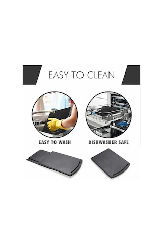 Neevoyu Plastik Kaydırmalı Mutfak Rafı - 15kg Yük Taşıma, Kahve Makinesi/toaster Depolama, Dolap Altı/tezgah Üstü Uygun, Pürüzsüz Rulolar, 22x30.5x1.5cm Diğer