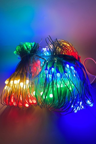 Ağ Led Işık 3x3 File Ağ Perde Led Işık Rgb Animasyonlu Eklemeli Örümcek Ağı Işığı Yılbaşı Süsü RGB