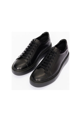 Altınyıldız Classıcs Ceremony Erkek Sıyah %100 Deri Rahat Taban Spor Sneaker Ayakkabı Siyah