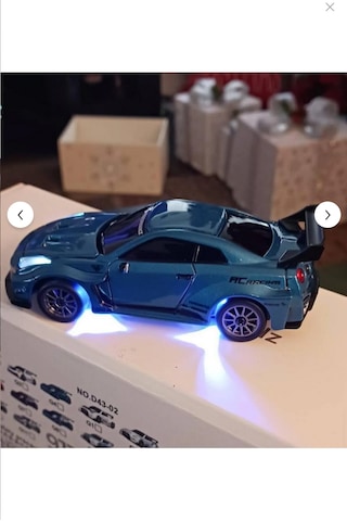 Pasifik Toys 1:43 Kumandalı Mini Metal Şarjlı Nissan Gtr 4wd Mavi Renk