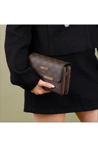 Armine 381 Kadın El Çantası Kahverengi Kahverengi