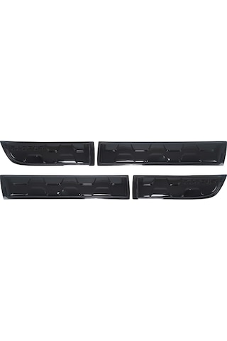 Dacia Duster Uyumlu 2010-2017 Abs Piano Black Damalı Kapı Dodik Set 4 Parça