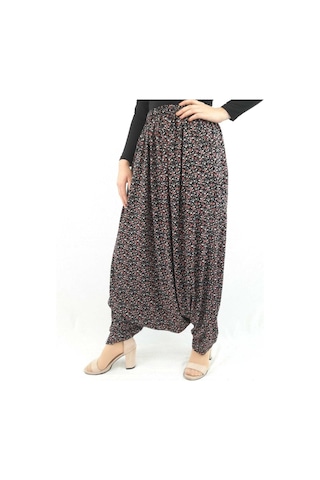 Özözkanlar Çiçekli Yöresel Menekşe Aşağıdan Ağlı Şalvar Renk-4 Çok Renkli