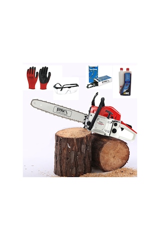 Staxx Benzinli Testere 7.9 Hp 63cc Ağaç Kesme Motoru Zincir