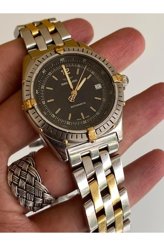 Breitling Antares 40mm Altın Çelik Kordon Erkek Kol Saati B10047
