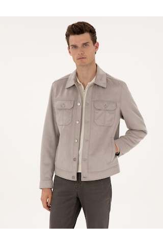 Pierre Cardin Erkek Gri Deri Mont-kaban 50318156-100 Gri