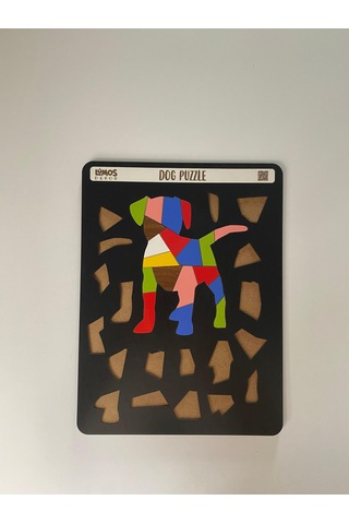 Dog Sevimli Köpek Çocuklara Özel Yapboz Tablo