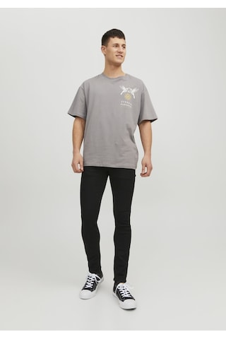 Jack & Jones Erkek Liam 773 Skinny Fit Jean 12237365 Black Denim Siyah - Mavi