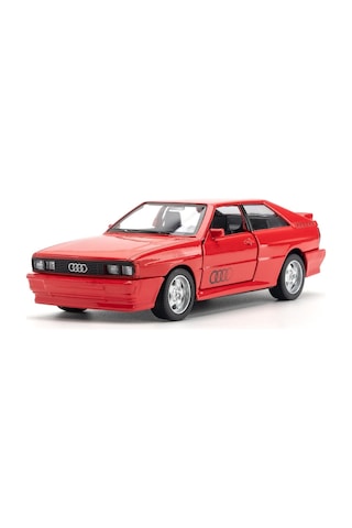 Jzcat Simulation 1:36 Audi Quattro 1980 Alaşımlı Klasik Araba Modeli Süsleme - Kırmızı