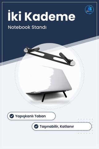 Katlanabilir Laptop Standı İki Kademeli Ergonomik Tablet Yükselti