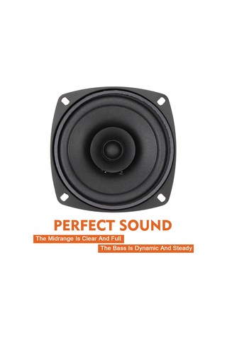 Xindoker 4 İnç 4 Ohm 300w Otomobil Hoparlörü Ts-401 - Gümüş+metal Malzeme, 60hz-20khz Frekans Aralığı