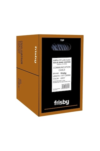 Ontech - Frısby Fnw-cat628 305mt 0.50mm 24awg %100 Bakır Cat6 Kablo