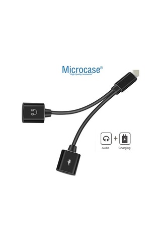 iOS Apple Uyumlu iPhone Lightning Splitter Şarj Ve Kulaklık Çevirici Ikd104