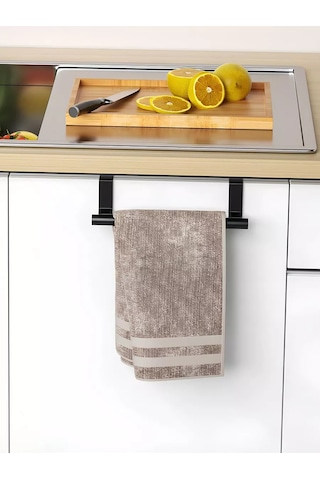 Kastly Kapı İçin Havlu Askı Düzenleyici Mutfak Rafı 151854296 Siyah