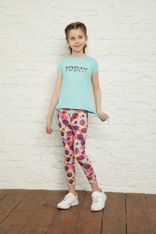 Aymeravm - Baskılı Tayt - Tfl1016Ga Mor