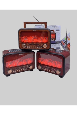 Şömine Görüntülü Solar Şarjlı Bluetooth Hoparlör Uuczzzfp2393ssömine-6